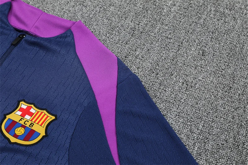 Barcelona Kids Tracksuit 25/26 - Navy/Purple