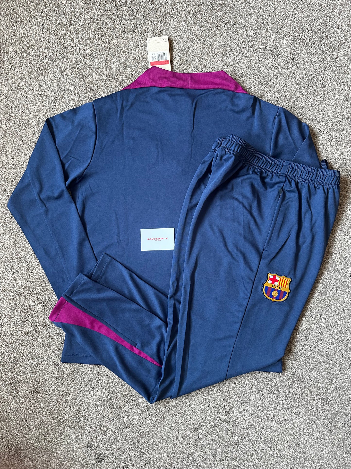 Barcelona Tracksuit 25/26 - Navy/Burgundy