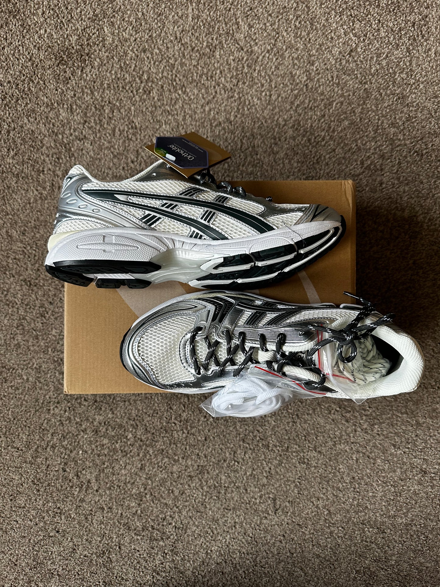 ASICS x KITH Gel Kayano 14 White/Silver/Black Trainers