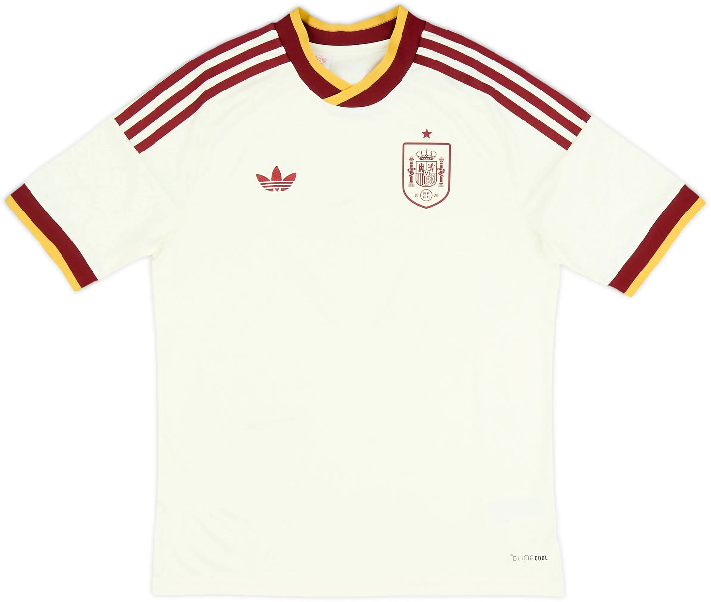 Spain 2026 Away Jersey - Off White/Burgundy