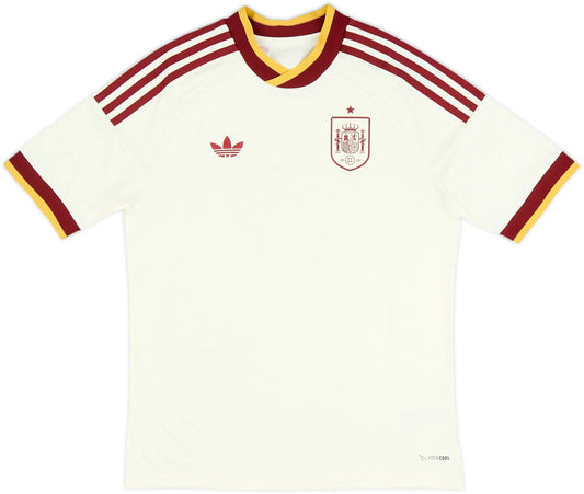 Spain 2026 Away Jersey - Off White/Burgundy