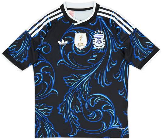 Argentina 2026 Away Shirt - Black/Blue