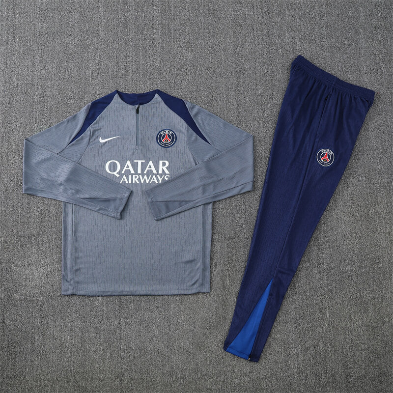 PSG 25/26 Training Tracksuit – Grey/Navy