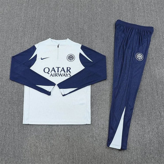 Inter Milan Kids Tracksuit 25/26 - White/Navy