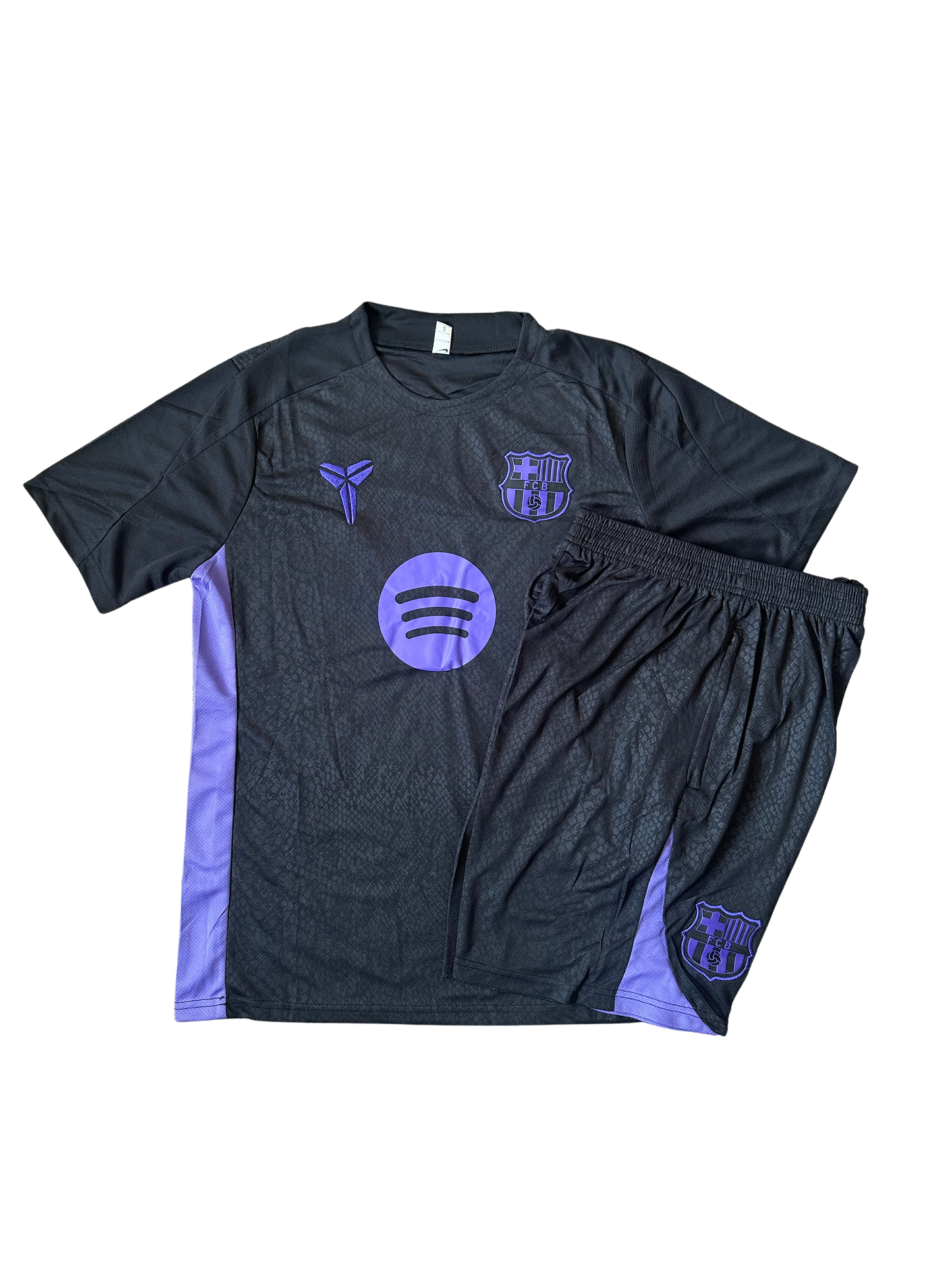 Barcelona MAMBA Special Edition Top & Shorts Set - Black/Purple