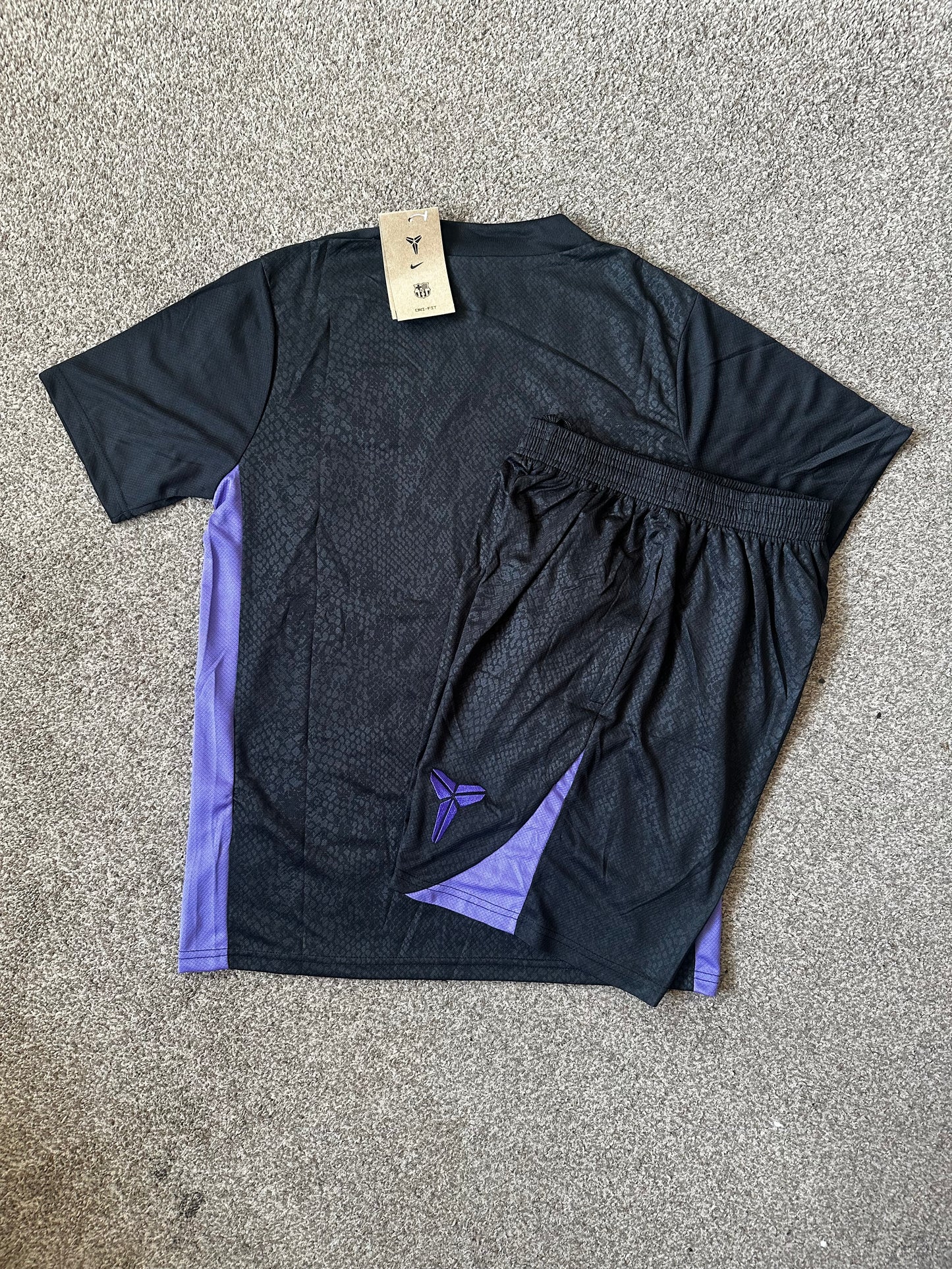 Barcelona MAMBA Special Edition Top & Shorts Set - Black/Purple