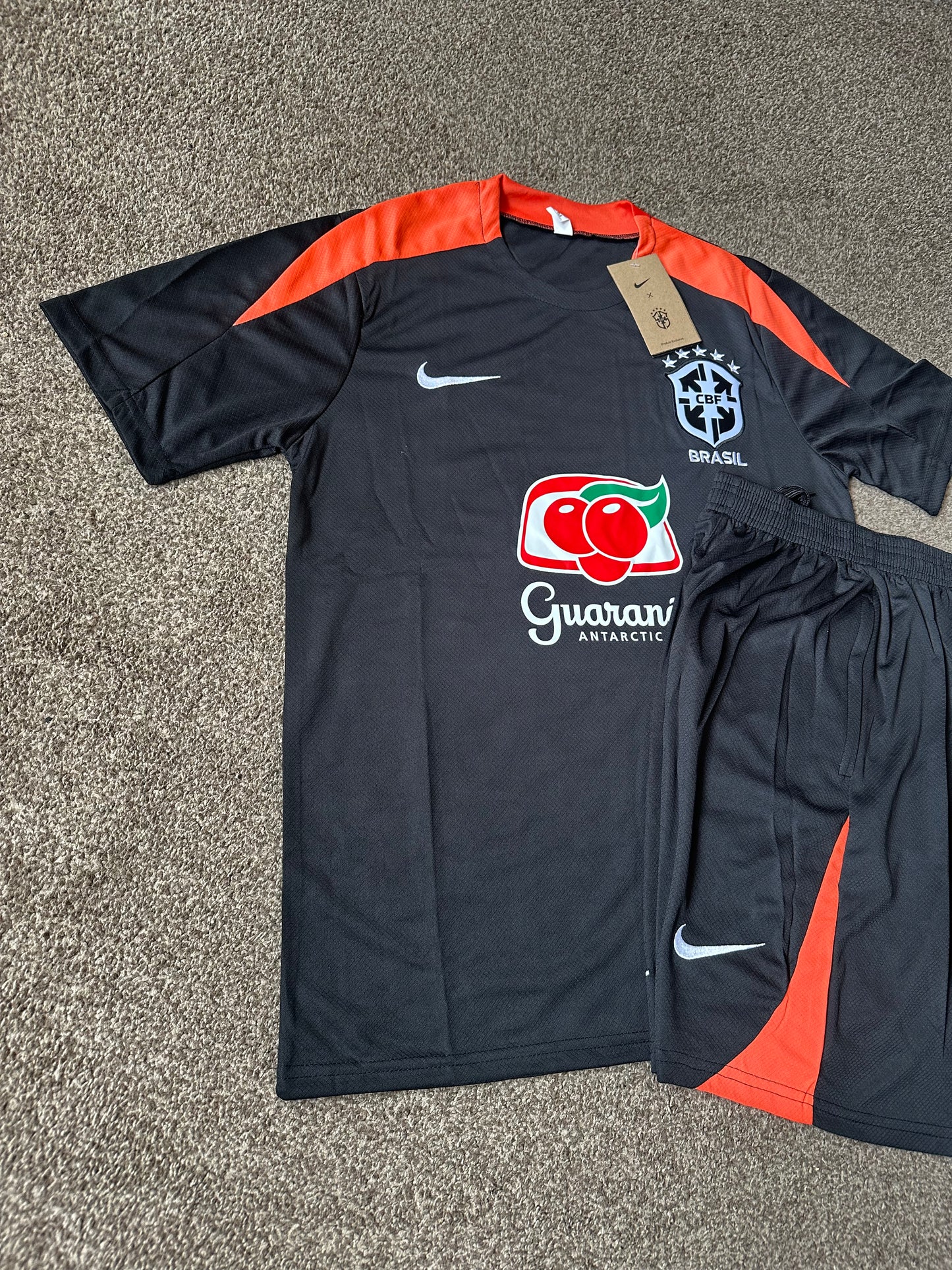 Brazil 2025/26 Black & Orange Training Set
