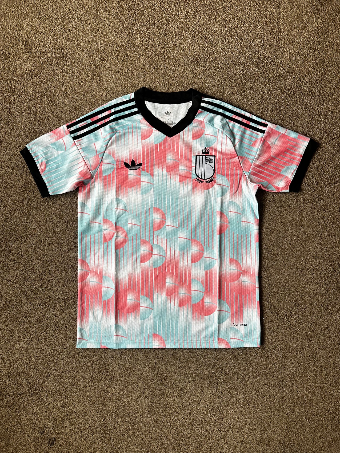 Belgium 2026 Away Jersey - Frozen Blue/Pink