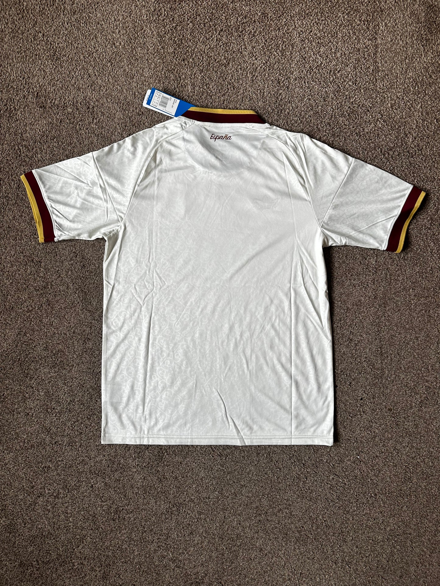 Spain 2026 Away Jersey - Off White/Burgundy