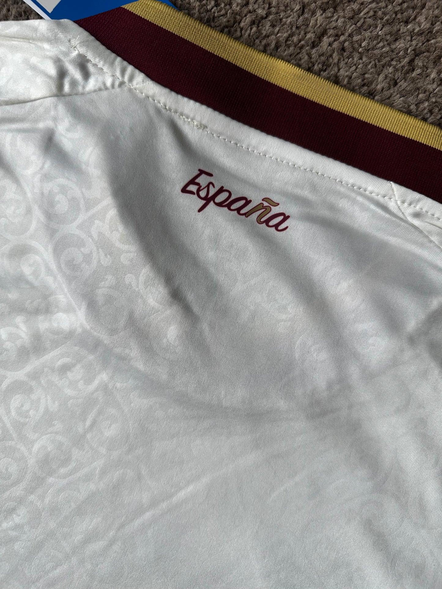 Spain 2026 Away Jersey - Off White/Burgundy