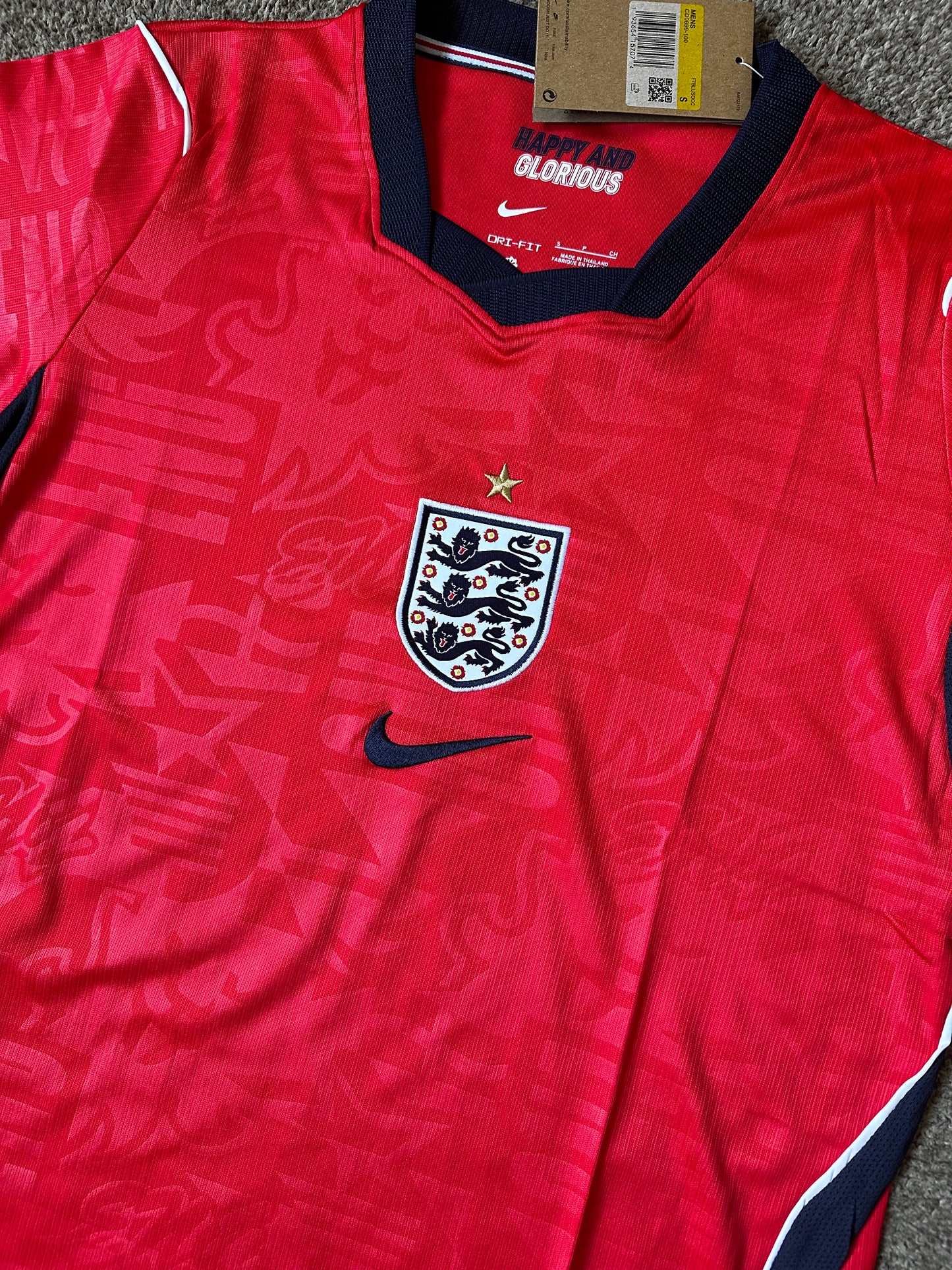 England 2026 Away Jersey - Red/Navy