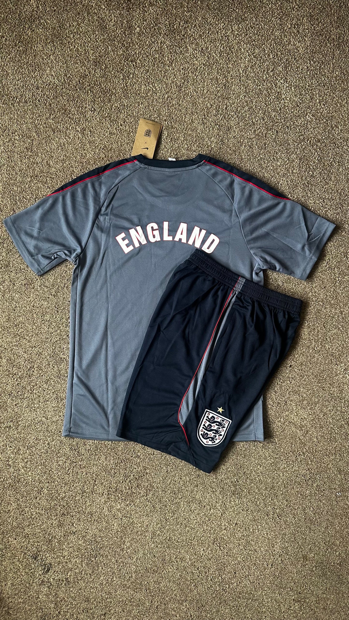 England 2026 Training Set Grey/Black