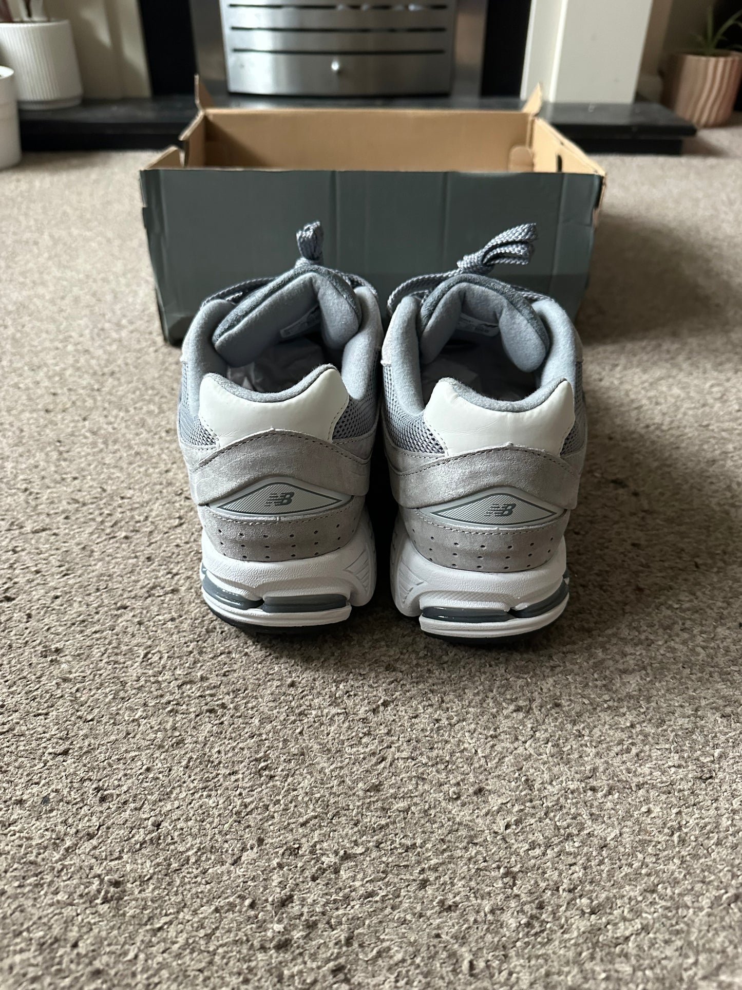 2002r New Balance Mens Trainers Uk Steel Lead - Grey