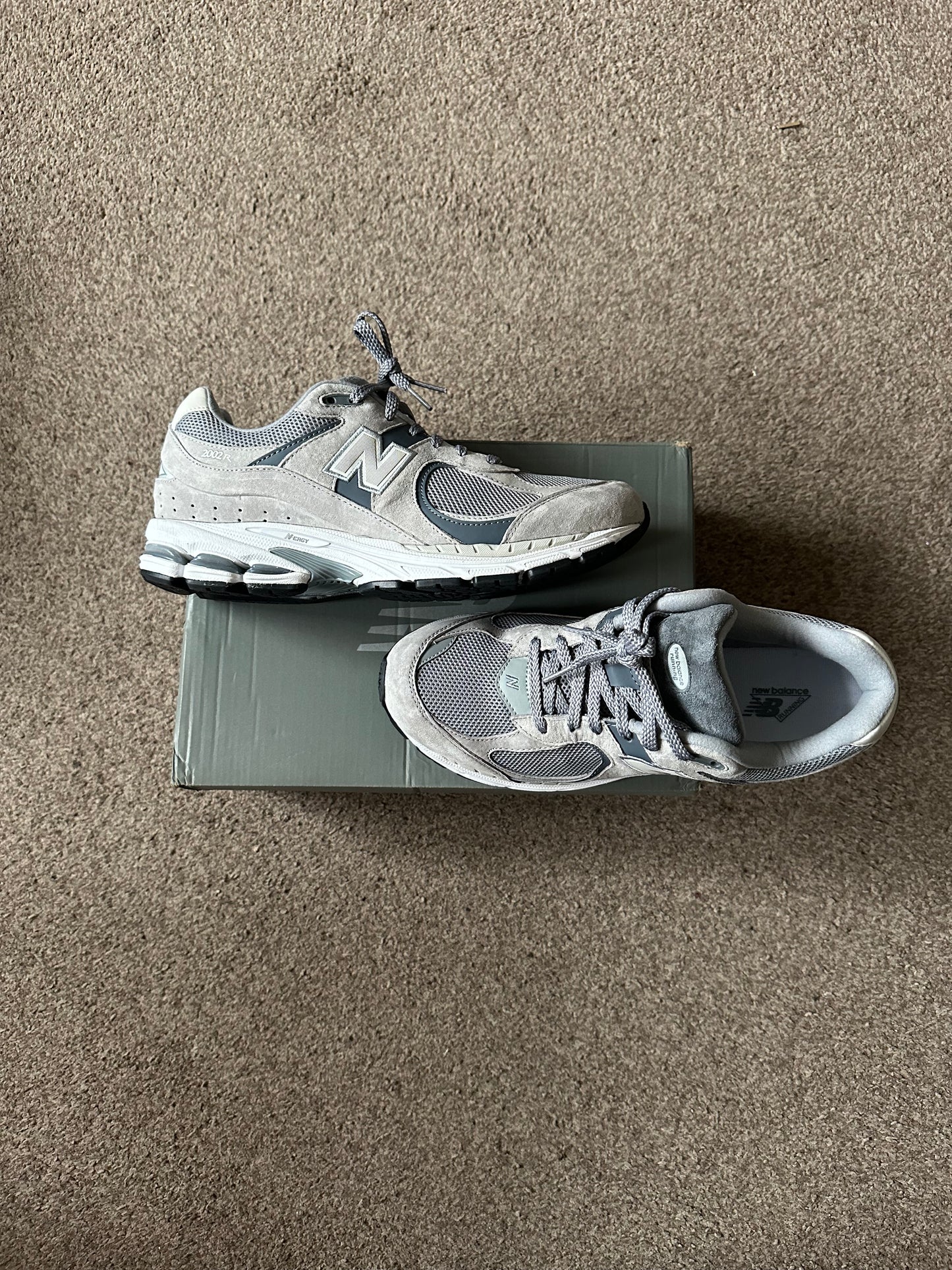 2002r New Balance Mens Trainers Uk Steel Lead - Grey