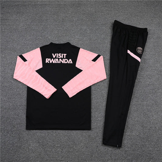 PSG Tracksuit 21/22 - Black/Pink Sleeves