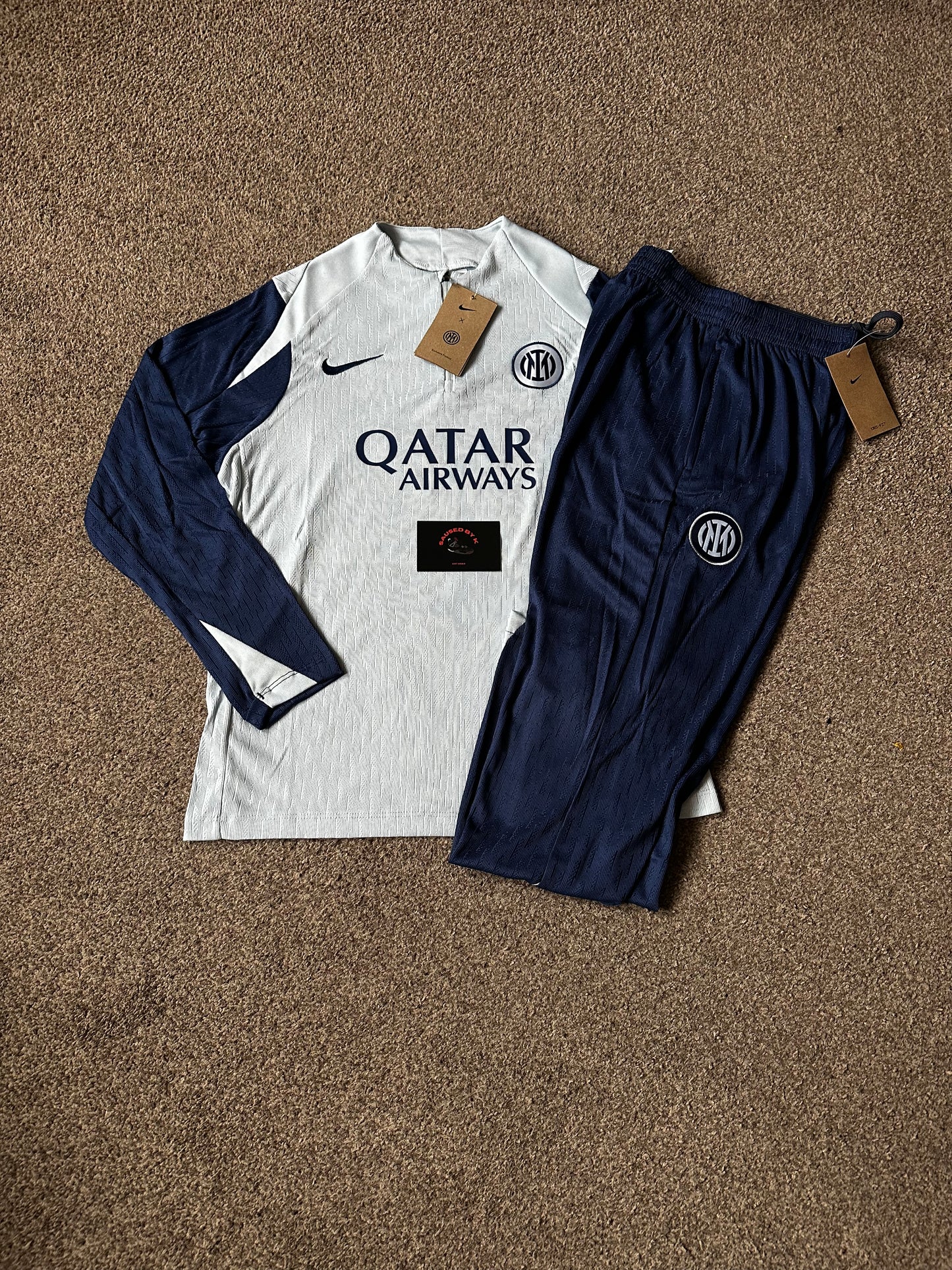 Inter Milan Kids Tracksuit 25/26 - White/Navy