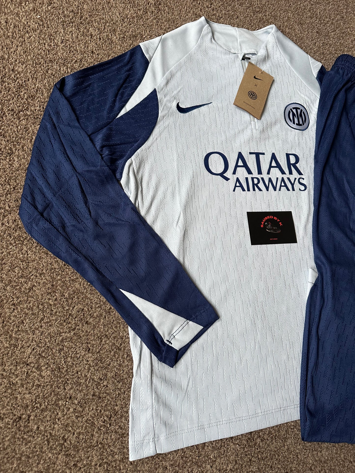 Inter Milan Kids Tracksuit 25/26 - White/Navy