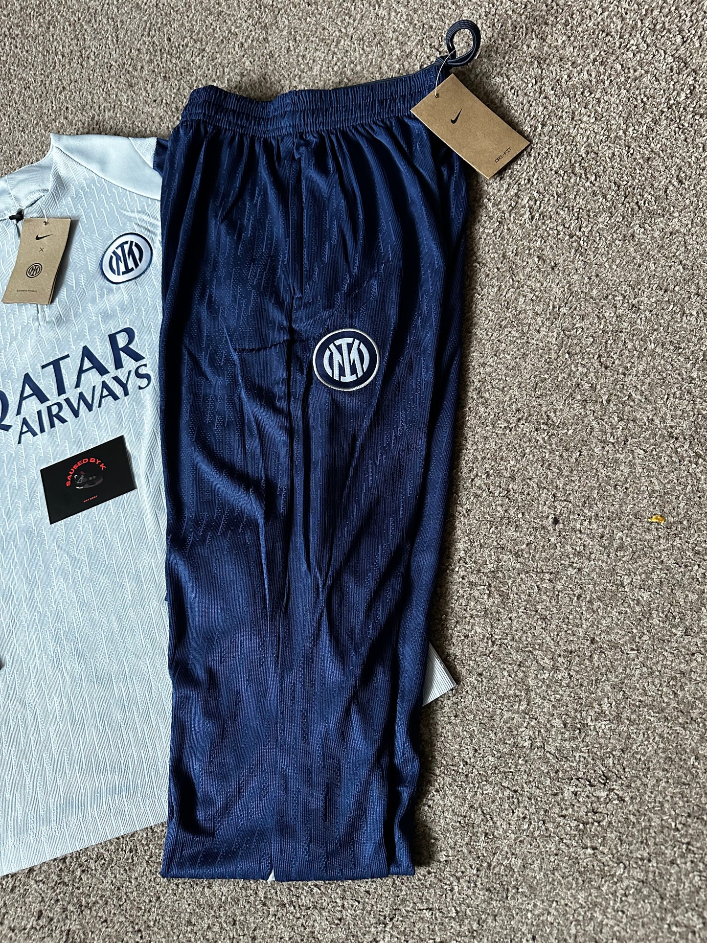 Inter Milan Kids Tracksuit 25/26 - White/Navy