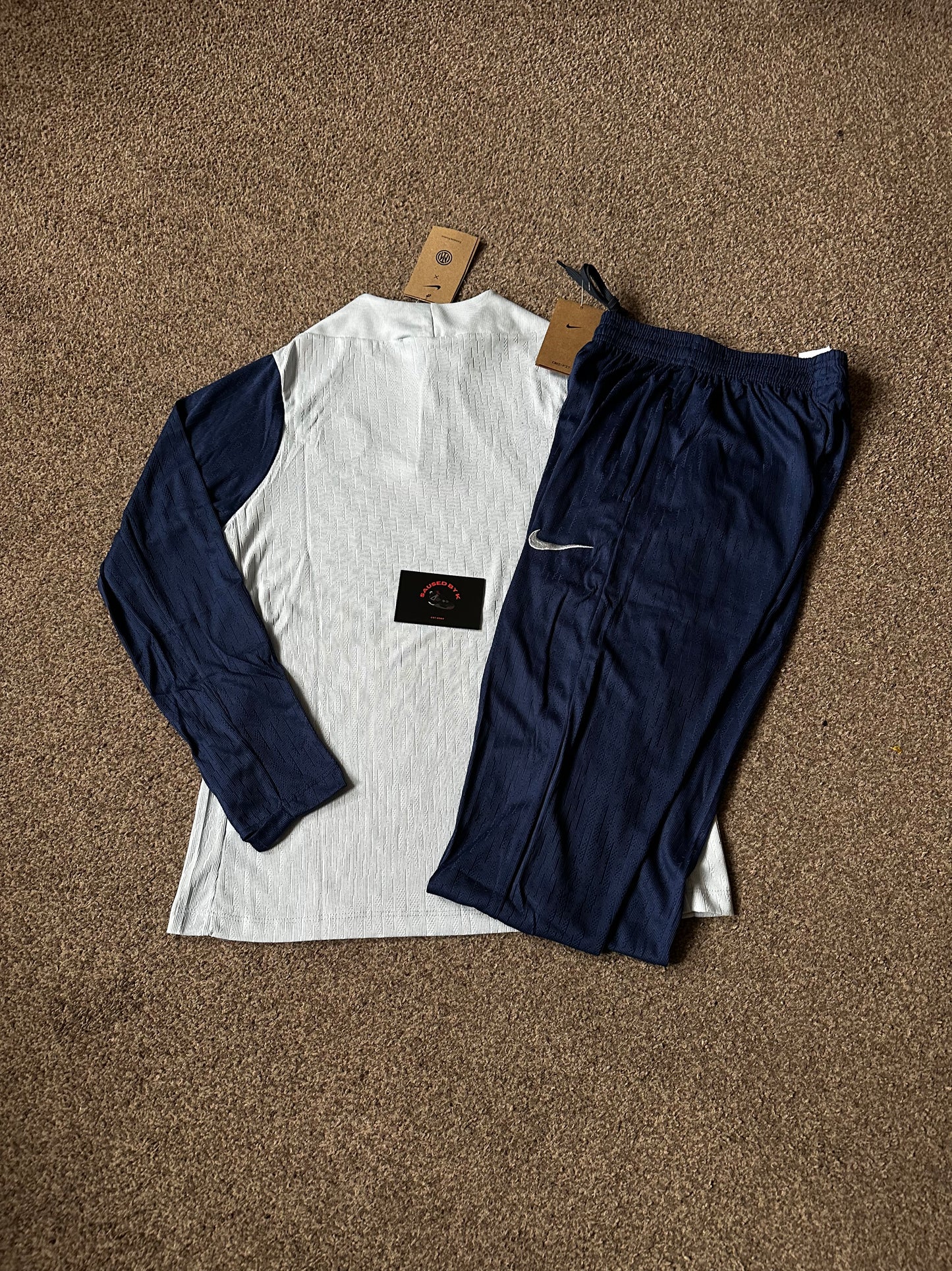 Inter Milan Kids Tracksuit 25/26 - White/Navy