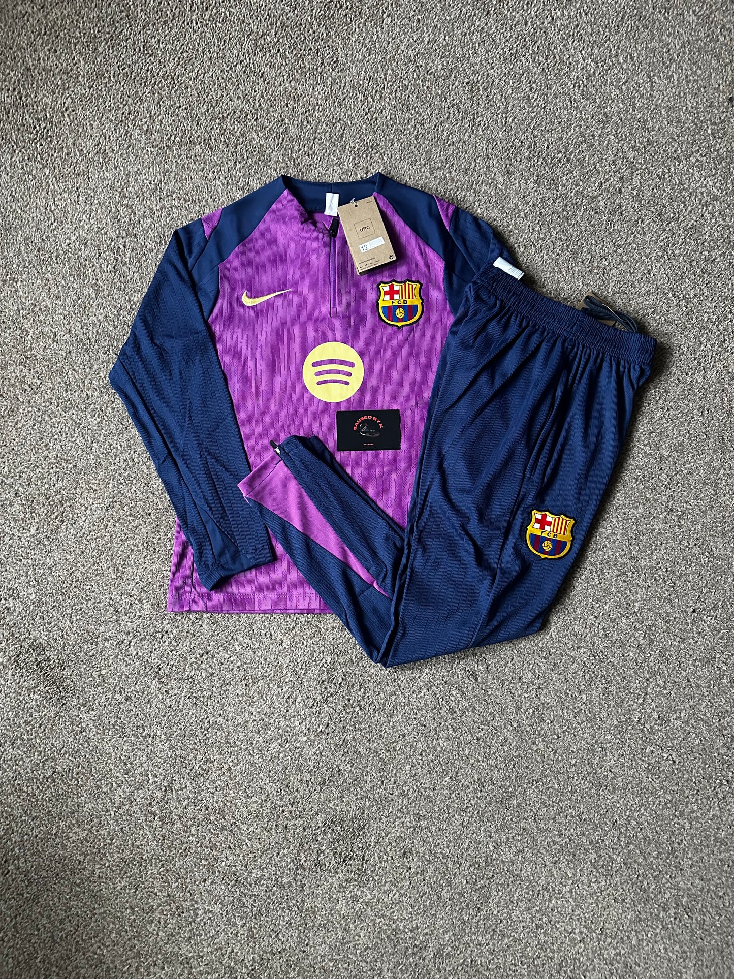 Barcelona Kids Tracksuit 25/26 - Purple/Navy