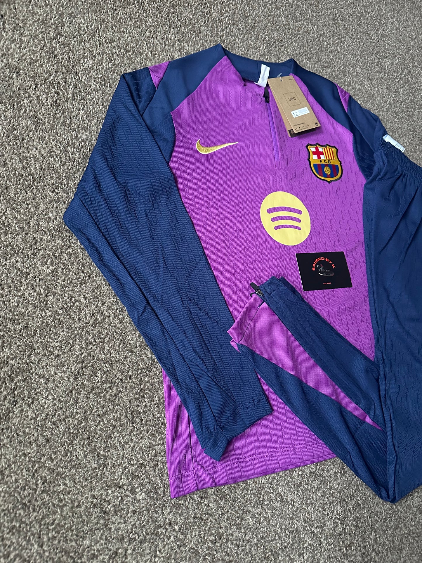 Barcelona Kids Tracksuit 25/26 - Purple/Navy