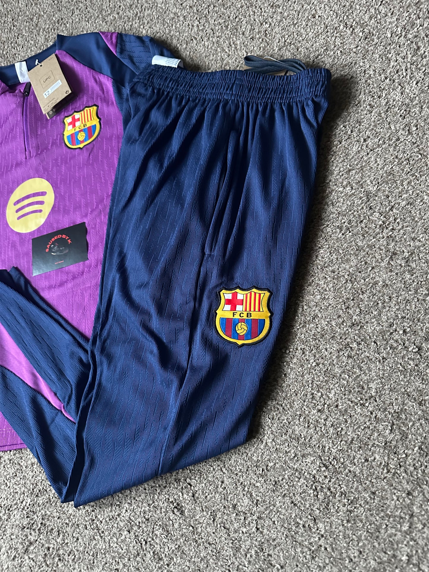 Barcelona Kids Tracksuit 25/26 - Purple/Navy