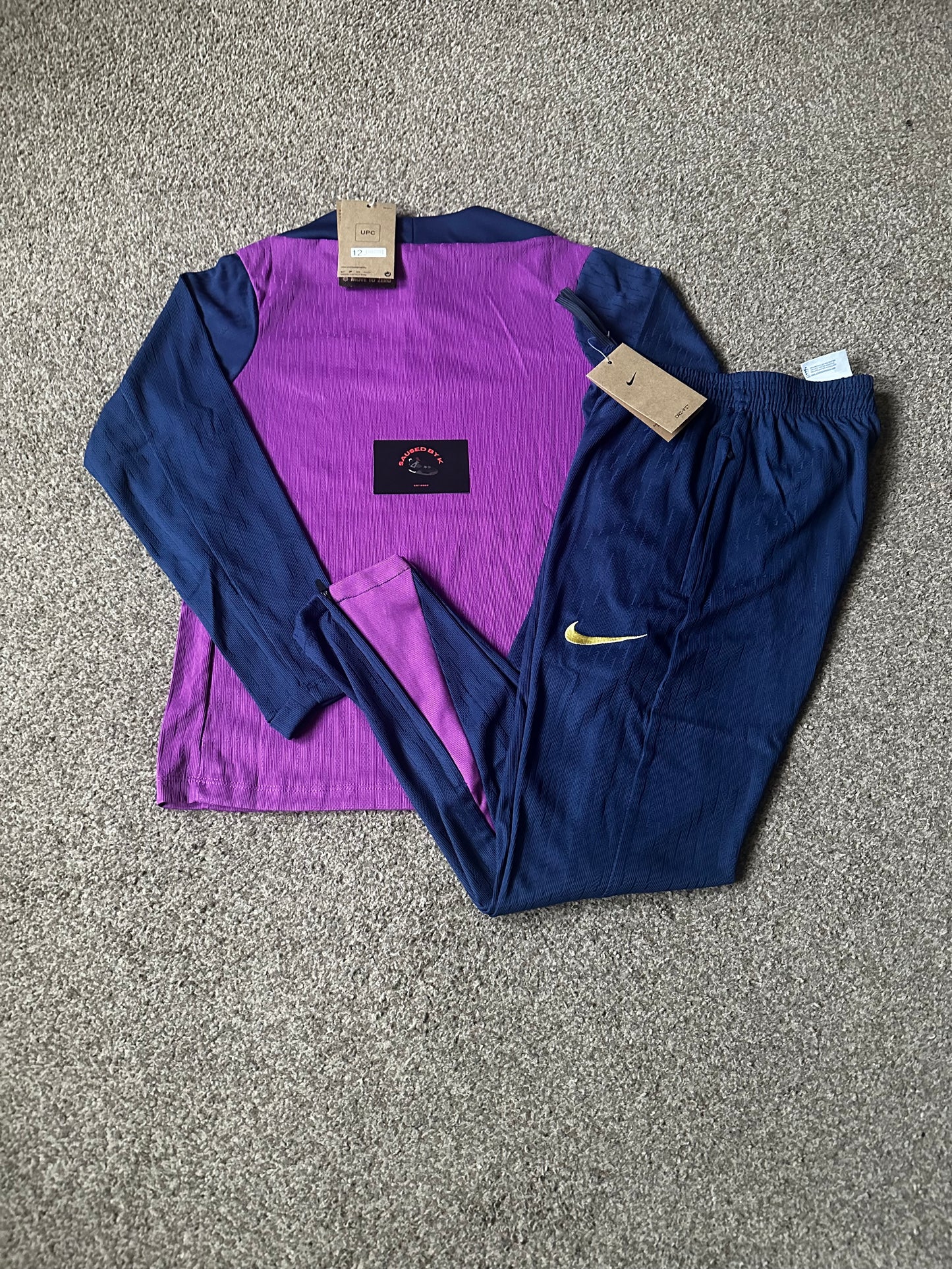 Barcelona Kids Tracksuit 25/26 - Purple/Navy