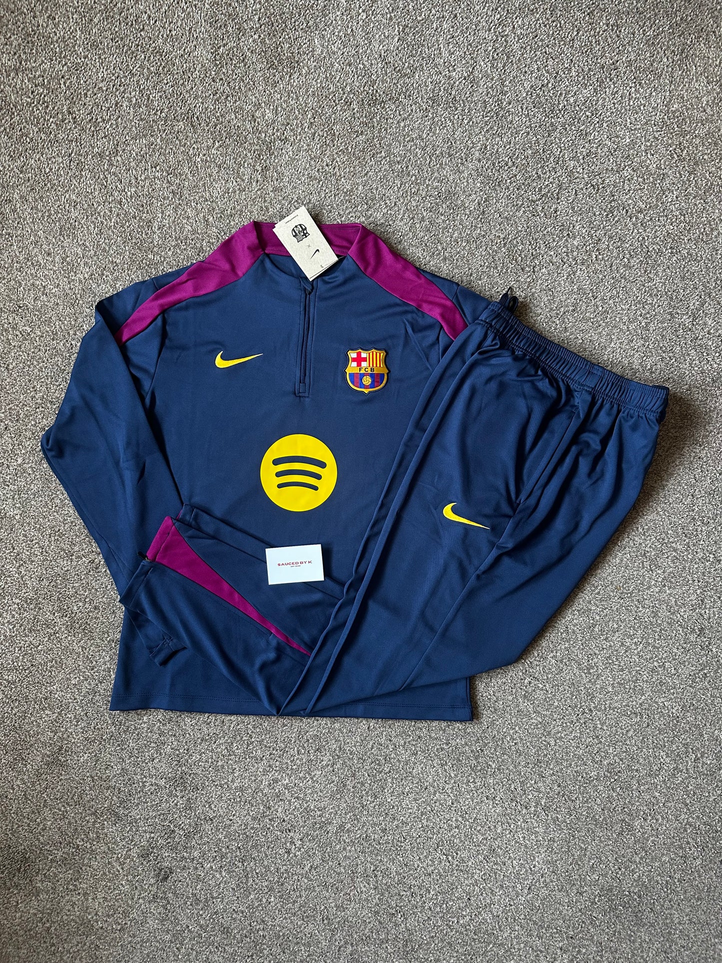 Barcelona Tracksuit 25/26 - Navy/Burgundy