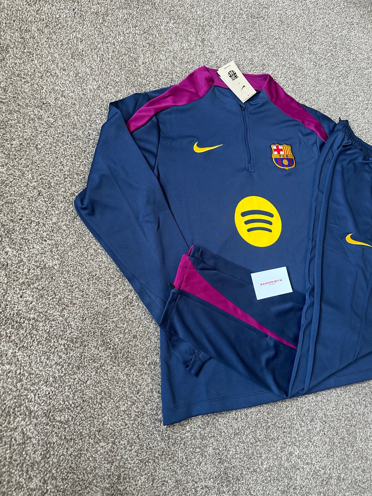 Barcelona Tracksuit 25/26 - Navy/Burgundy