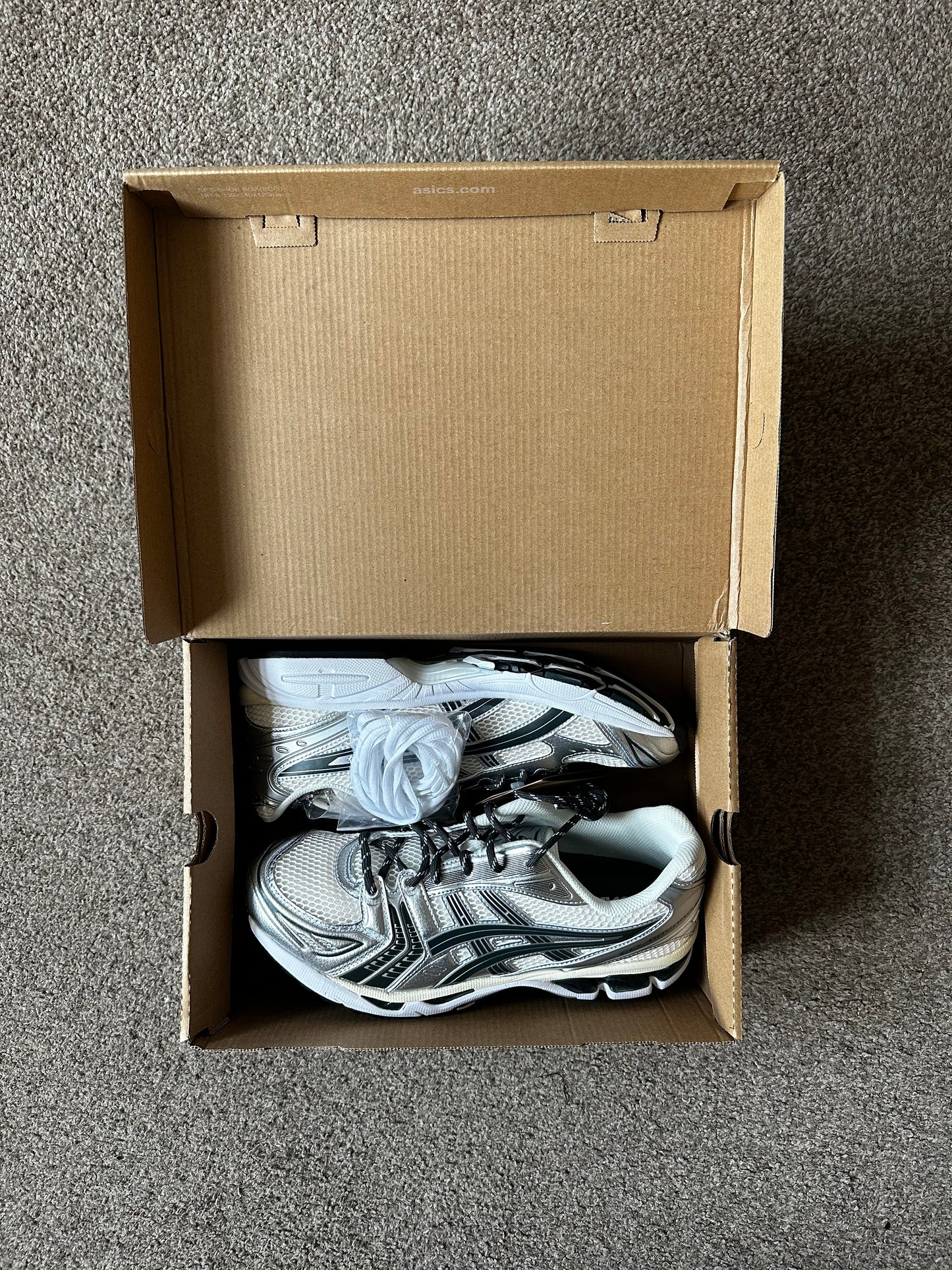 ASICS x KITH Gel Kayano 14 White/Silver/Black Trainers