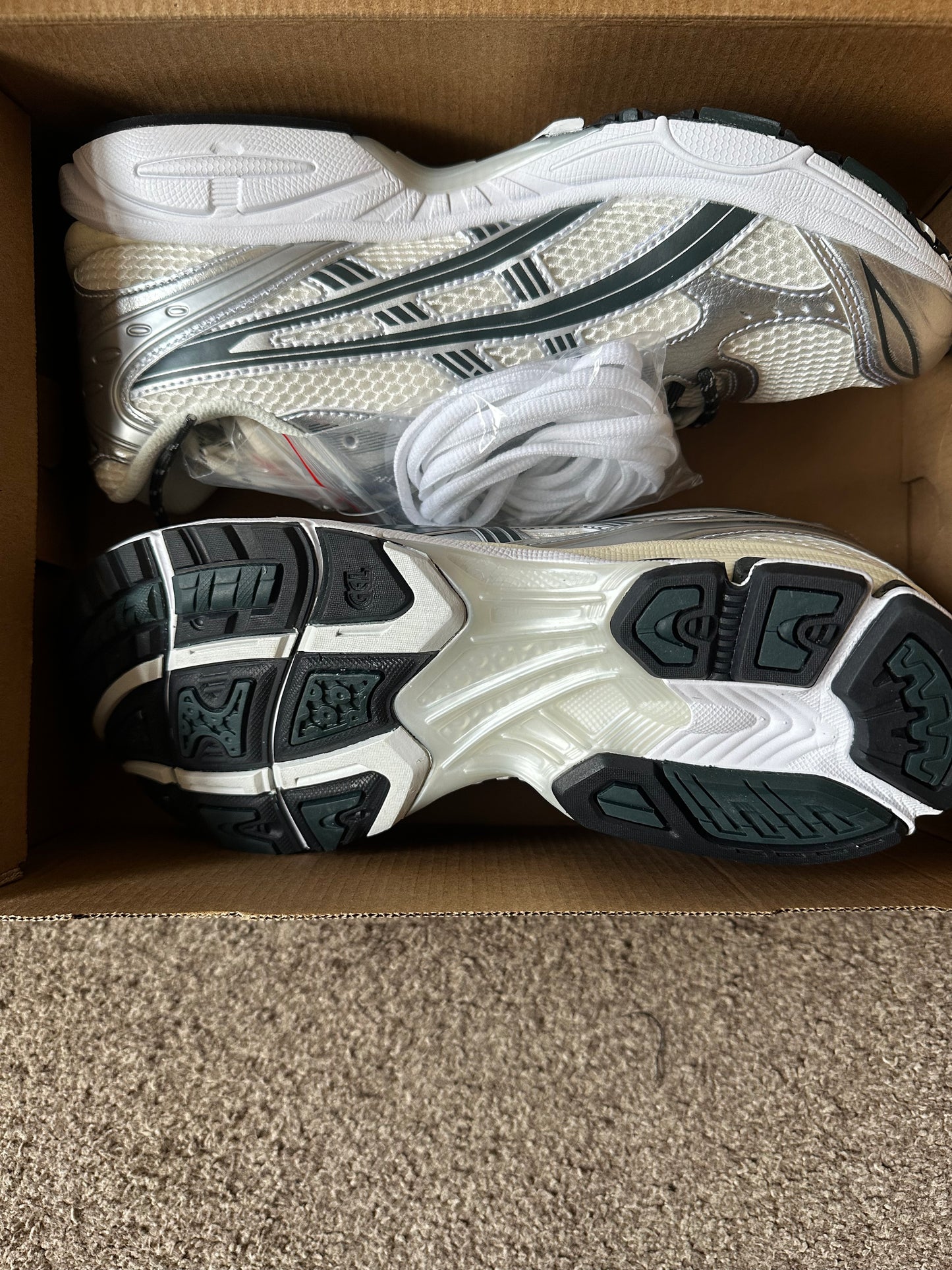 ASICS x KITH Gel Kayano 14 White/Silver/Black Trainers