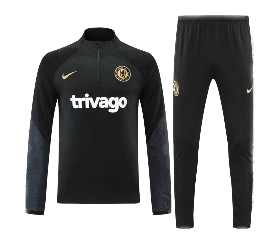Chelsea tracksuit 22/23 - Black/Gold