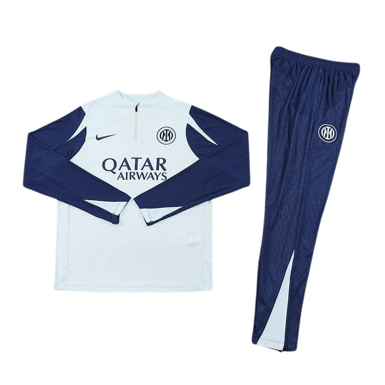 Inter Milan Kids Tracksuit 25/26 - White/Navy