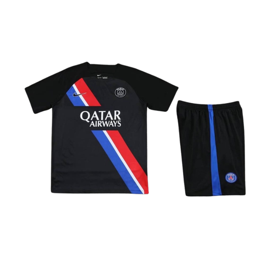 PSG Top & Shorts Set - Black