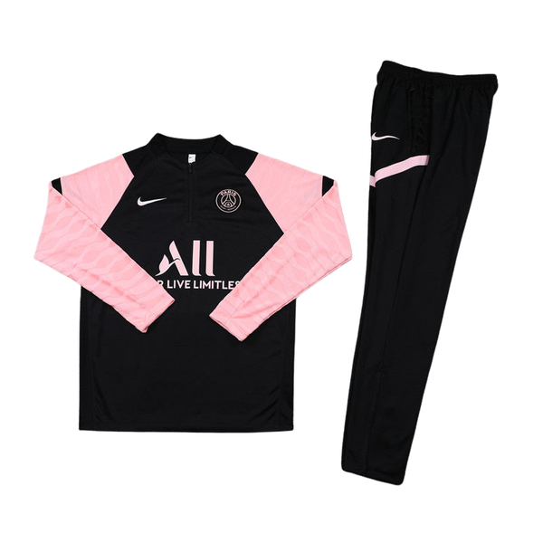 PSG Tracksuit 21/22 - Black/Pink Sleeves