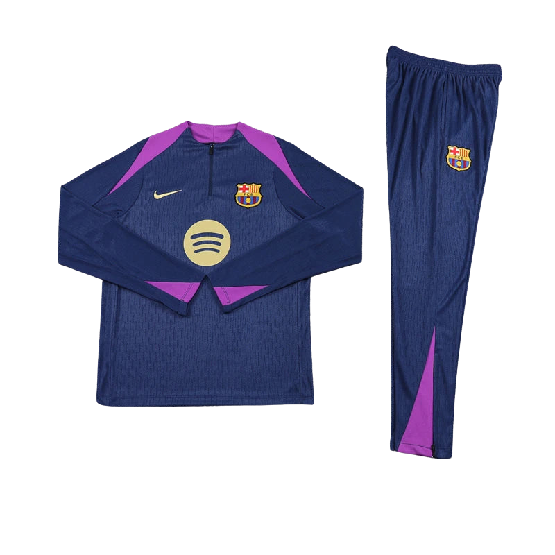 Barcelona Kids Tracksuit 25/26 - Navy/Purple