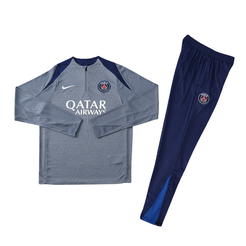 PSG 25/26 Training Tracksuit – Grey/Navy