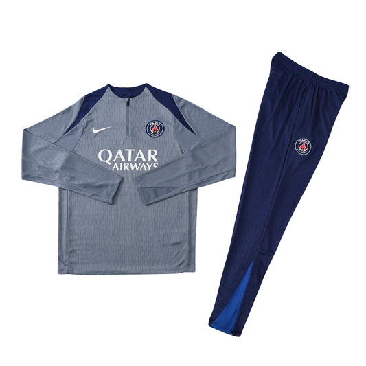 PSG 25/26 Training Tracksuit – Grey/Navy