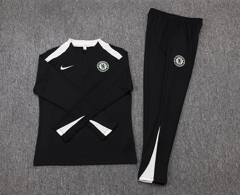 Chelsea Tracksuit 25/26 - Black/White