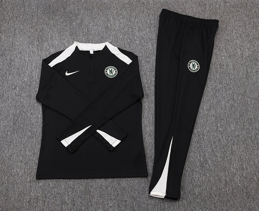 Chelsea Tracksuit 25/26 - Black/White